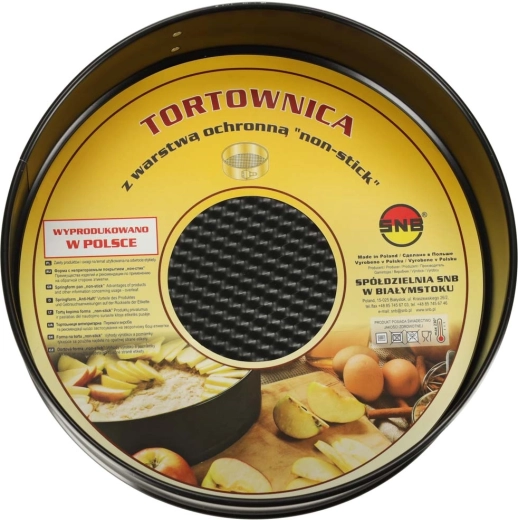 Molde para tarta con borde desmontable 24 cm negro