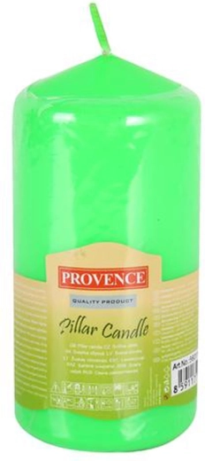 Vela de parafina cilíndrica verde 65 × 125 mm