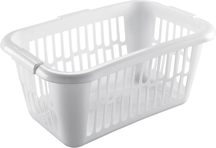 Cesta de plástico para ropa limpia Heidrun 60 × 40 × 25 cm