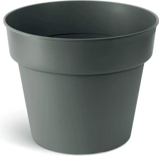 Maceta de plástico Planti 16,5 cm – piedra gris, mate