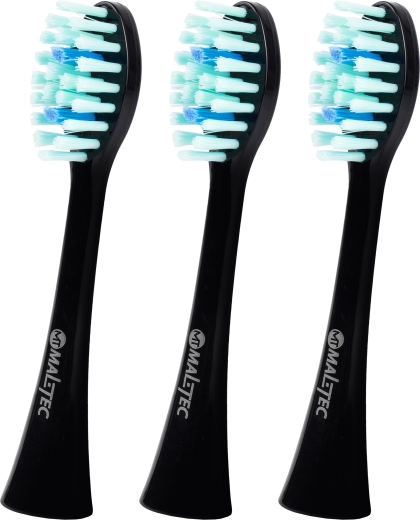 Cabezales de recambio para cepillo sónico TOOTHIE X1, negros, 3 uds