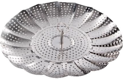 Vaporera plegable de acero inoxidable 28 cm