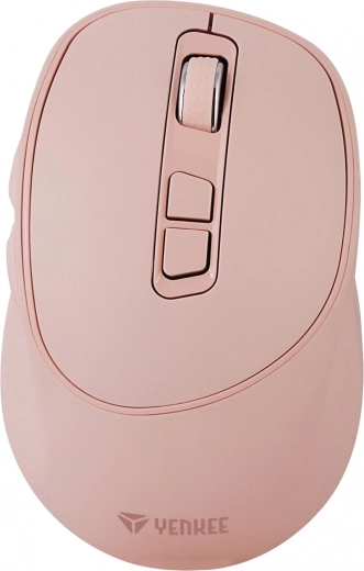 Ratón inalámbrico 2,4 GHz con interruptores silenciosos y carga USB‑C – Rosa