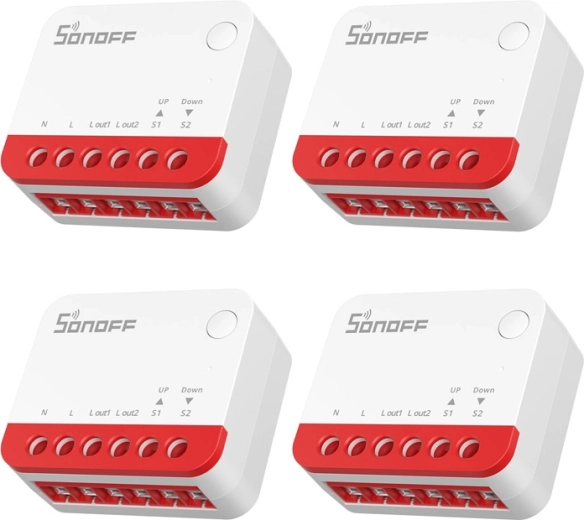 Interruptor inteligente para persianas Zigbee SONOFF Mini-ZBRBS (juego de 4 unidades)