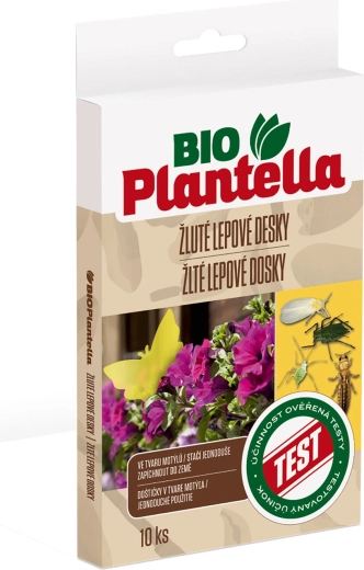 Placas adhesivas amarillas MARIPOSA BioPlantella (10 uds)