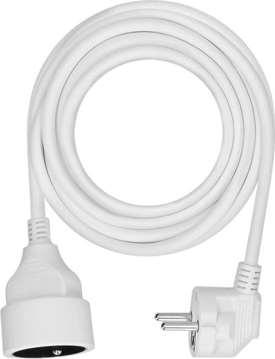 Alargador Solight con conector, 1 toma, 5 m, blanco - 1 unidad