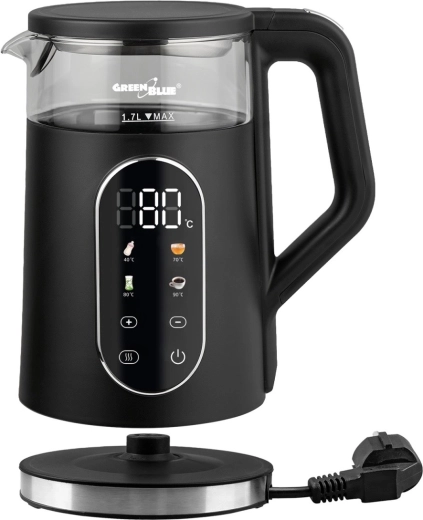Calentamiento rápido de 2200 W y gran capacidad de 1,7 l