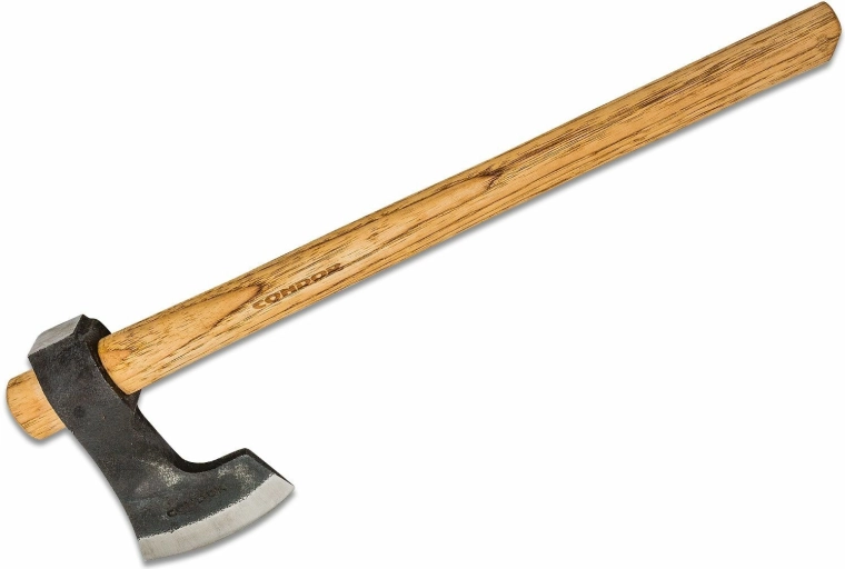 Tomahawk Condor Bushcraft con funda de cuero