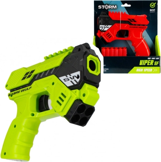 Pistola de dardos de espuma Sabre Wulf – pistola bláster infantil