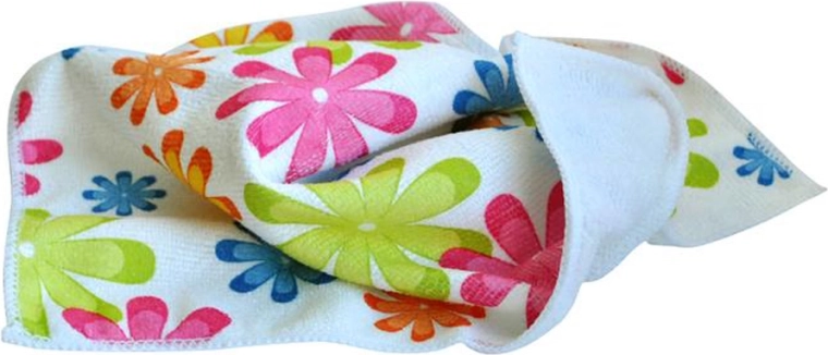Paño de microfibra 30 × 30 cm, 250 g – motivo floral