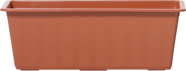 jardinera de balcón de plástico 60 cm terracota AGRO