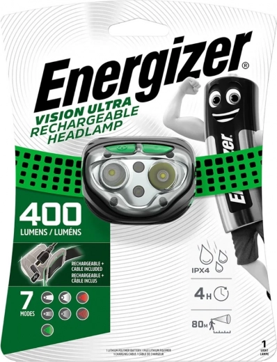 Frontal Energizer Vision Ultra recargable 400 lm