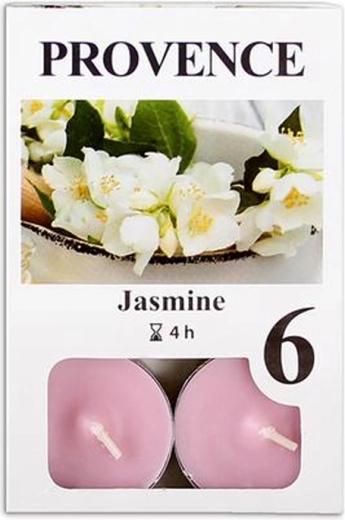 Velas de té aromáticas Provence jazmín, 6 unidades