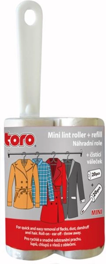 Mini rodillo limpiador autoadhesivo con recambio 2,8 × 7,5 cm
