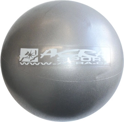 Balón overball Acra 30 cm plateado metálico
