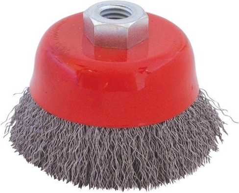 Cepillo de copa trenzado M14 75 mm, alambre 0,3 mm