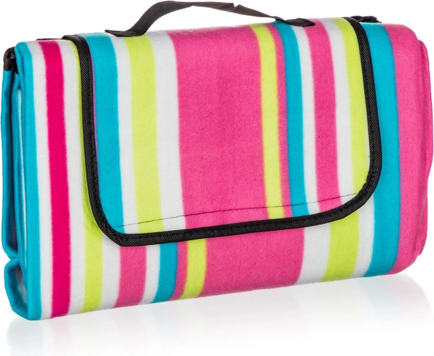 Manta de picnic para camping a rayas 170 × 140 cm