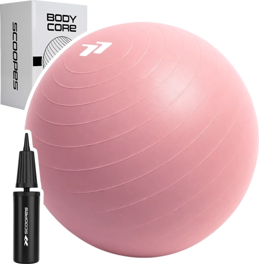 Balón de gimnasia BodyCore 65 cm rosa - 1 unidad