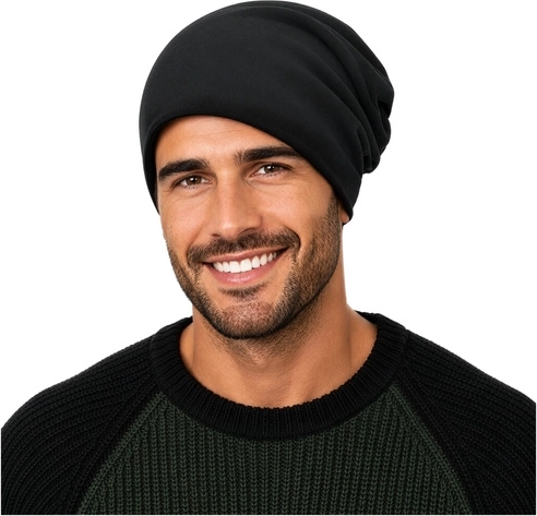 Corte unisex y diseño negro minimalista