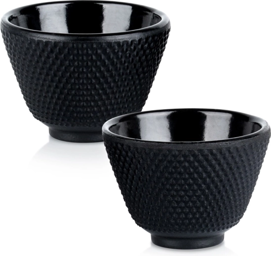 Tazas de té de hierro fundido con interior esmaltado CAST LINE 60 ml, 2 uds.