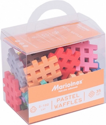 Bloques Waffle Mini Pastel 35 piezas