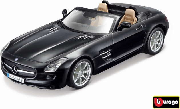 Bburago Mercedes-Benz SLS AMG Roadster 1:32 negro metalizado