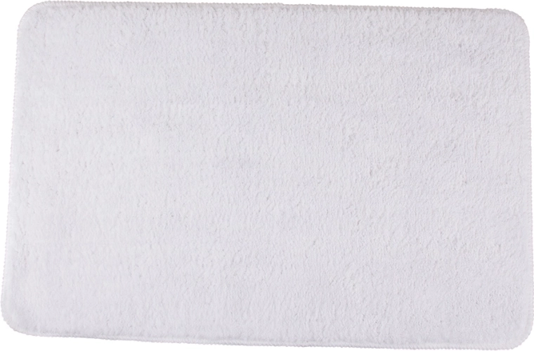 Alfombrilla de baño blanca 45 × 70 cm