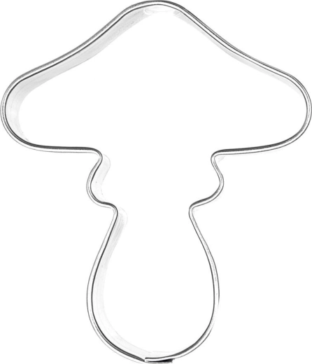 Cortador de galletas de acero inoxidable seta matamoscas 6 cm