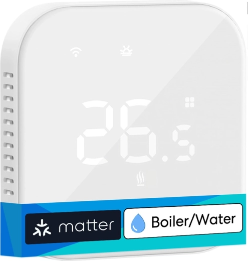 Termostato inteligente Wi‑Fi Meross para calderas y calefacción por suelo radiante de agua