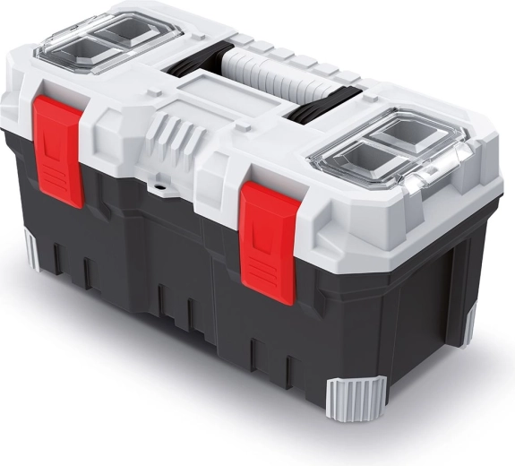 Maletín de plástico para herramientas TITAN PLUS 49,6 × 25,8 × 24 cm, gris