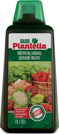 Fertilizante bioestimulante líquido para hortalizas y jardín 1 l Plantella Basic