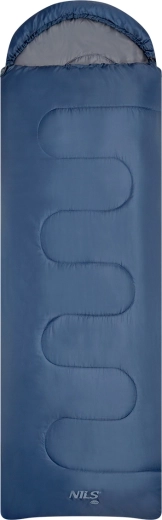 Saco de dormir tipo manta extendido NILS Camp azul-gris