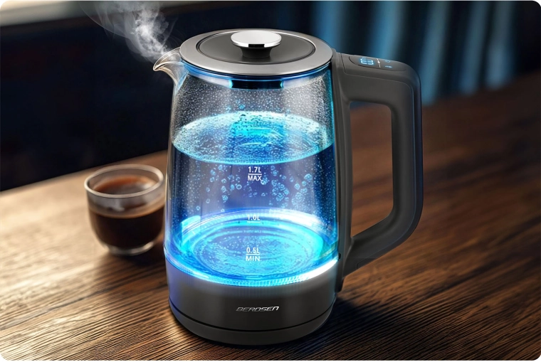 Vidrio elegante con iluminación LED
