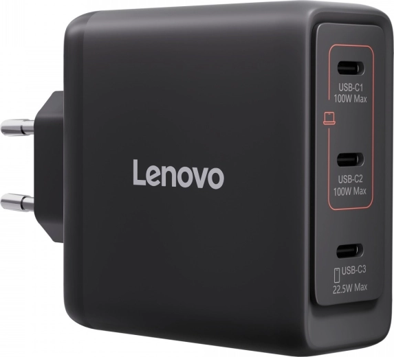 Cargador multipuerto Lenovo USB‑C GaN de 100 W