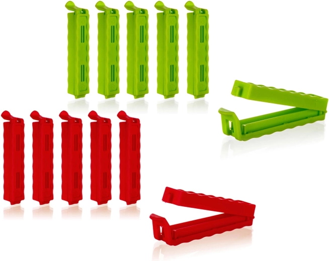 Clips para cerrar bolsas Culinaria 8,5 cm, 6 uds (mix de colores)