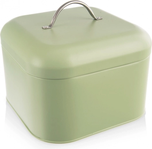 Panera metálica GREENISH 20 × 20 × 17 cm, verde
