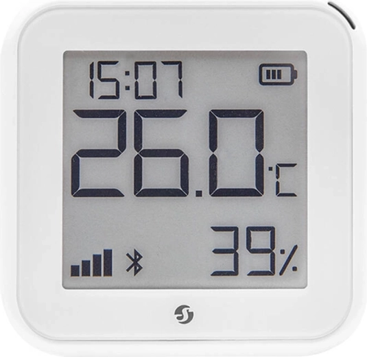 Sensor inteligente de temperatura y humedad Shelly H&T Gen3 blanco