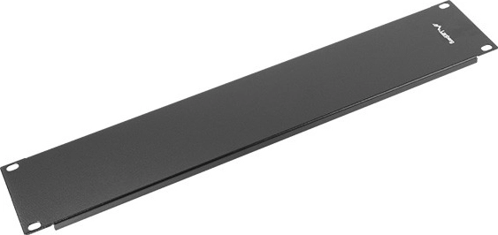 Panel ciego para armario rack 19'' 2U negro