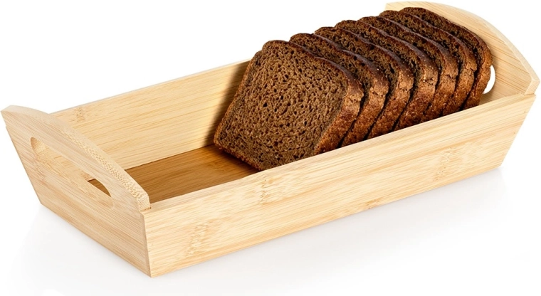 Cesta de bambú para pan 29 × 14 × 7,5 cm