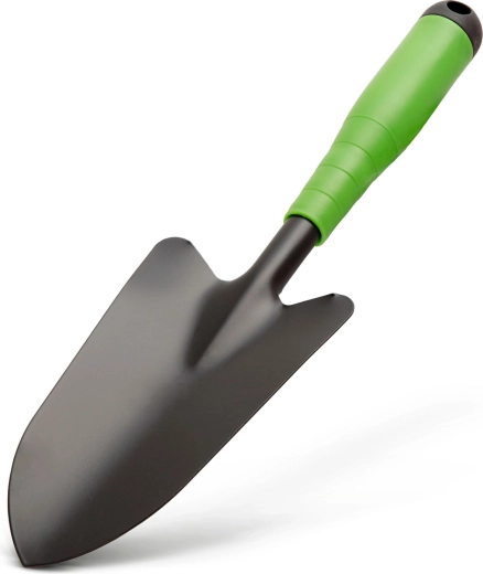 Pala de mano de jardín metálica para plantar, 31 cm