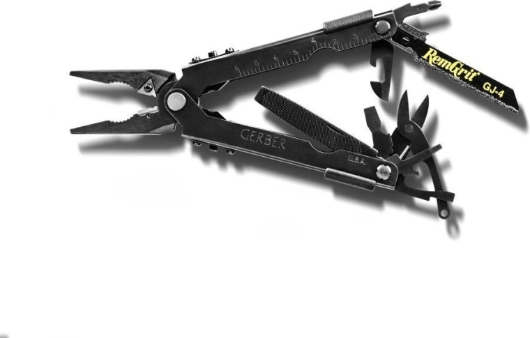 Gerber MP600 Bladeless alicates multifunción sin hoja, 12 funciones, acero, negro, funda