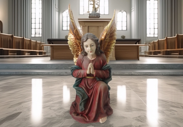 Ángel arrodillado – figura decorativa 62 cm