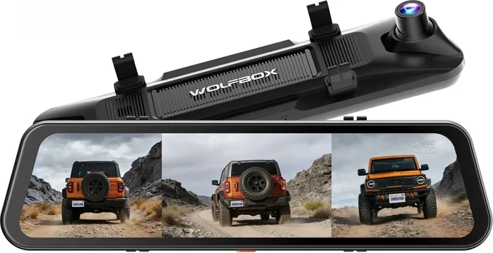 WOLFBOX G900TriPro cámara para salpicadero con tres cámaras 4K y 2,5K