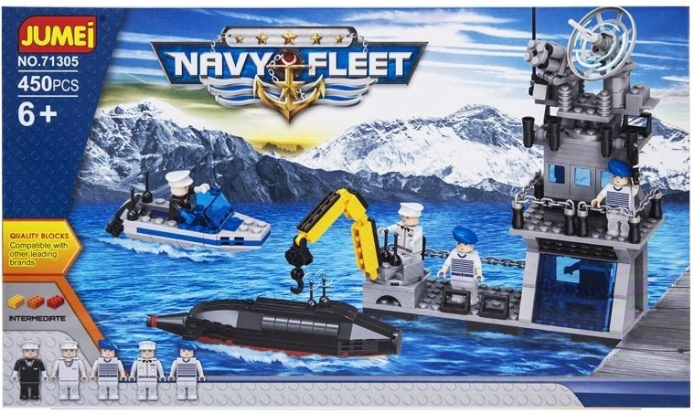 Set de construcción Jumei navy fleet – marina 450 piezas