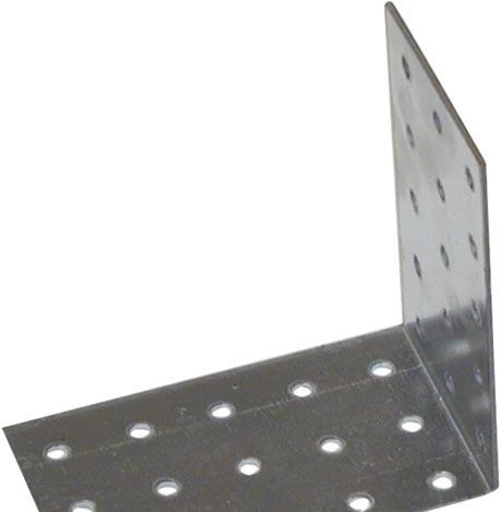 Escuadra estructural de acero 60 × 80 × 80 mm, galvanizada