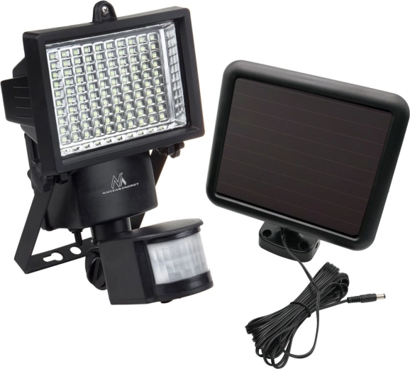 Reflector LED solar con sensor de movimiento IP44