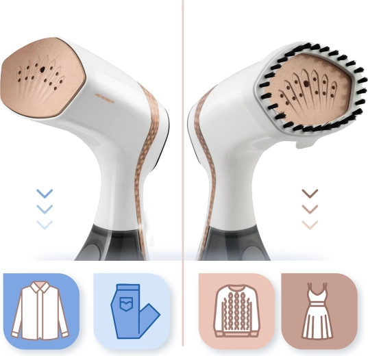 Dos accesorios para materiales lisos y delicados