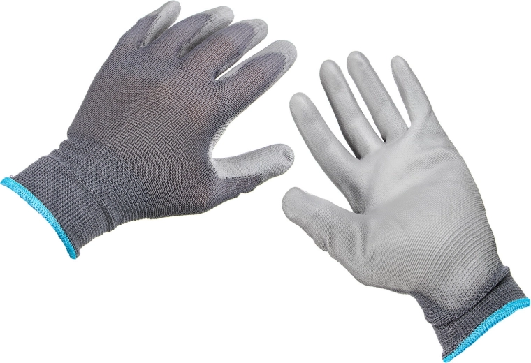 Guantes de trabajo recubiertos de PU, talla M/8