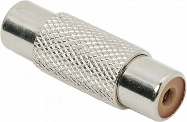 Acoplador RCA metálico hembra-hembra