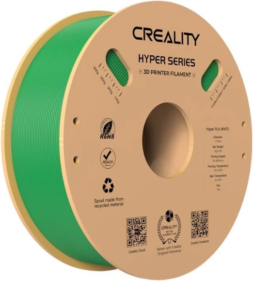 Filamento CREALITY Hyper PLA verde 1,75 mm, 1 kg